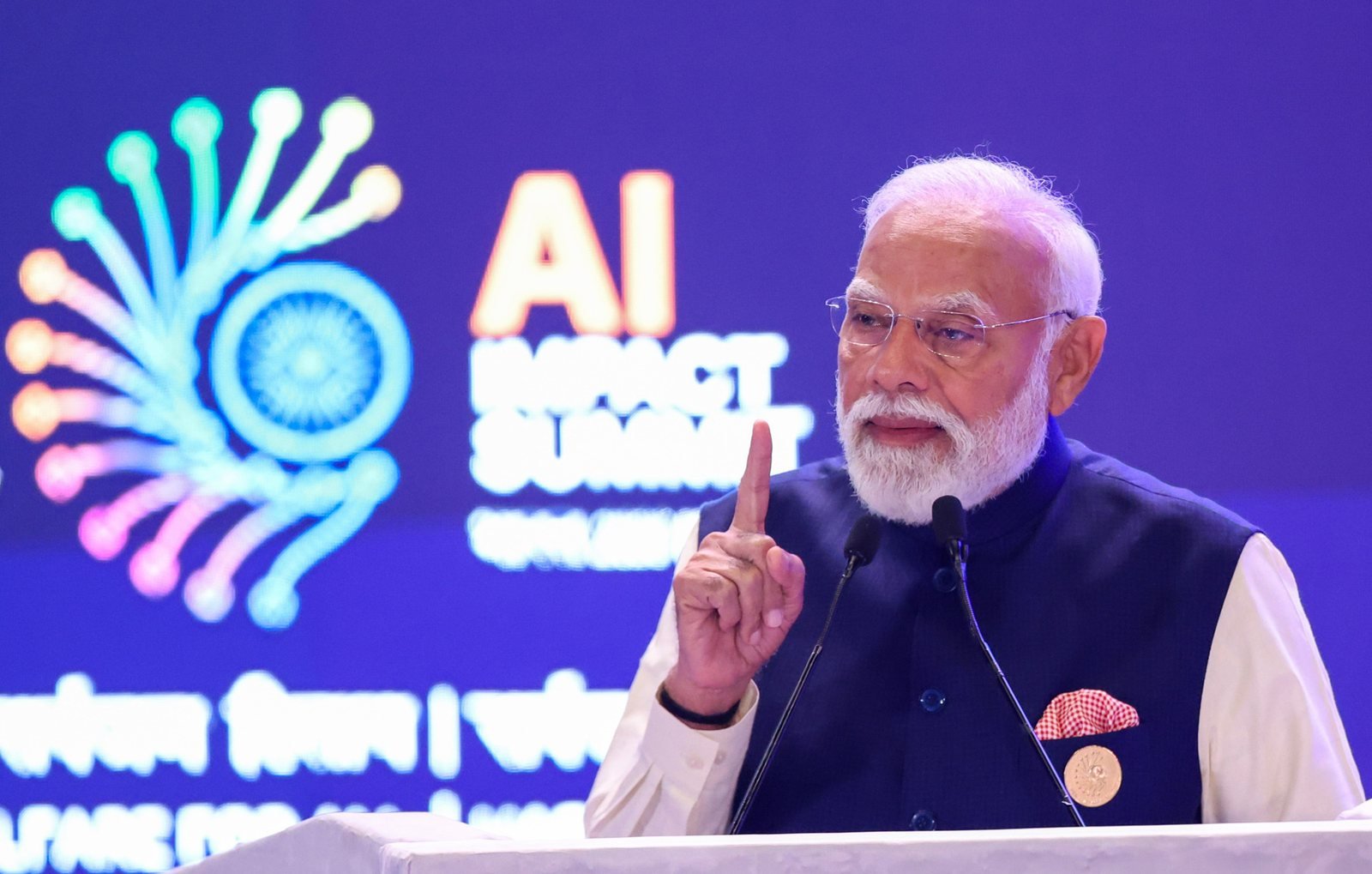 Prime Minister Shri Narendra Modi addressing the Opening Ceremony of the India AI Impact Summit 2026 at Bharat Mandapam, New Delhi